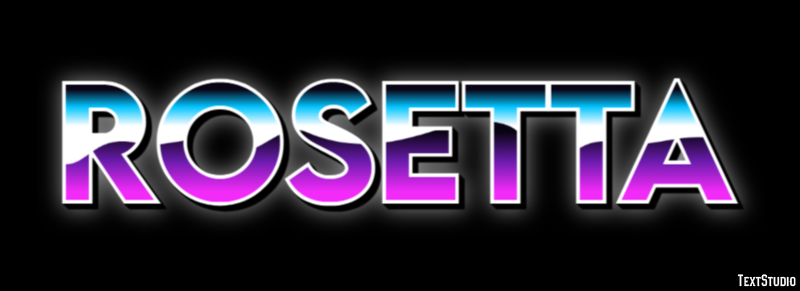 Rosetta Effetto testo