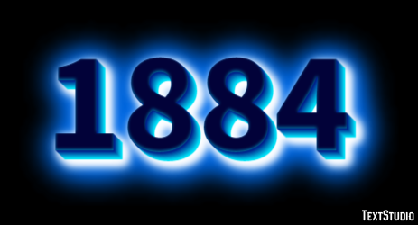 1884 Texteffekt
