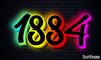 1884 Efekt tekstowy