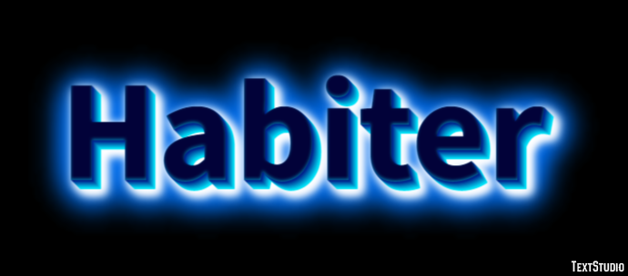 Habiter Tekst Effect