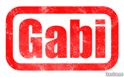Gabi Effetto testo