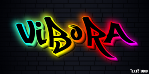 Víbora Efecto de texto