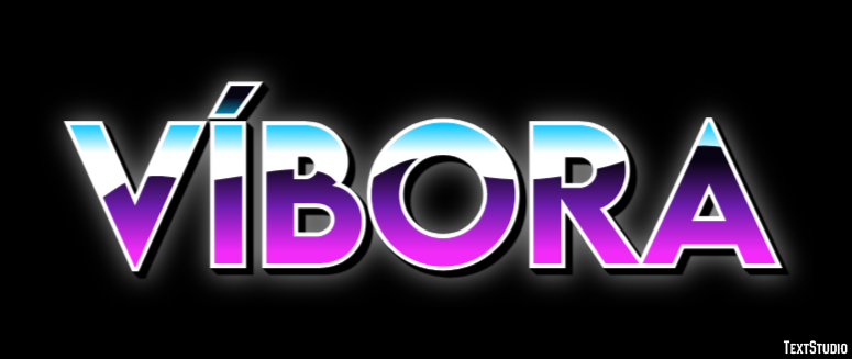 Víbora Efecto de texto