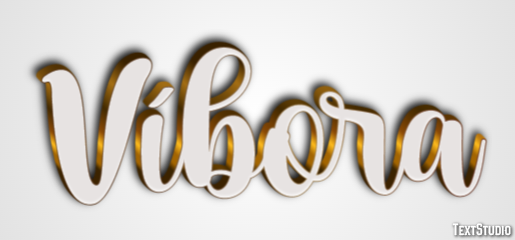 Víbora Efecto de texto