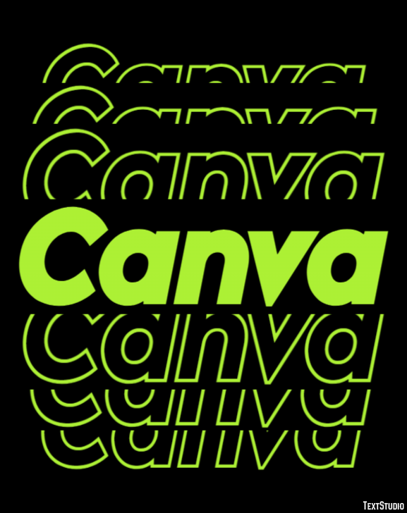 Canva Tekst Effect