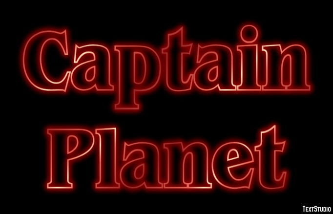 Captain Planet Text Effect