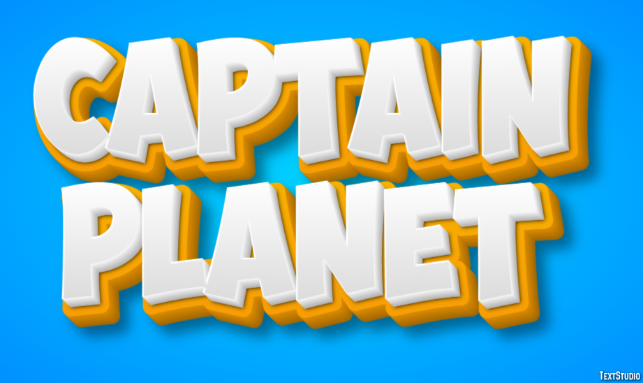 Captain Planet Text Effect