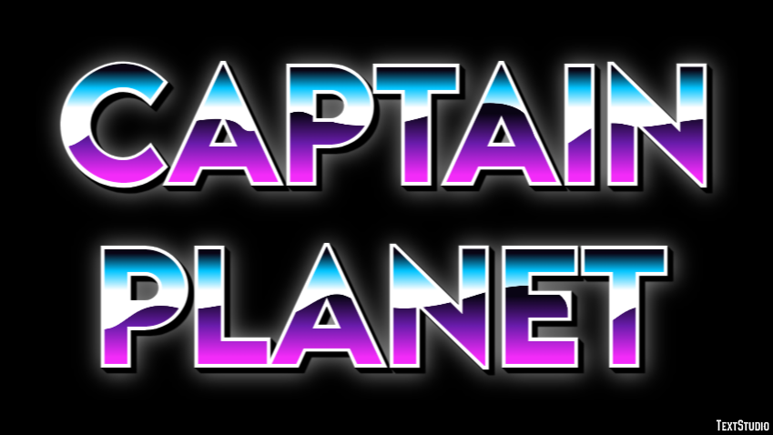 Captain Planet Text Effect