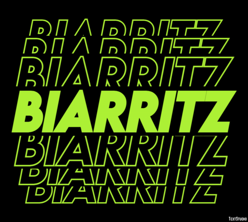 Biarritz テキスト効果
