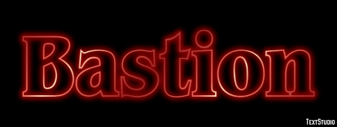 Bastion Efecto de texto