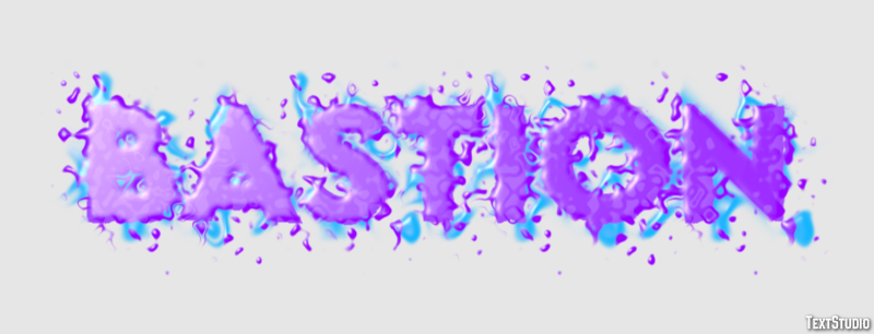 Bastion Efecto de texto