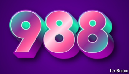 988 Text Effect