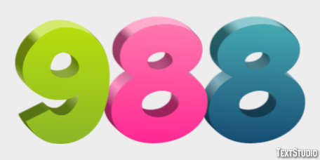988 Text Effect