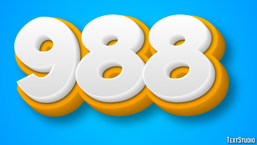 988 Text Effect