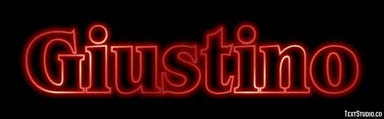 Giustino Effetto testo