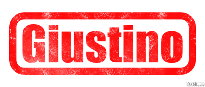 Giustino Effetto testo