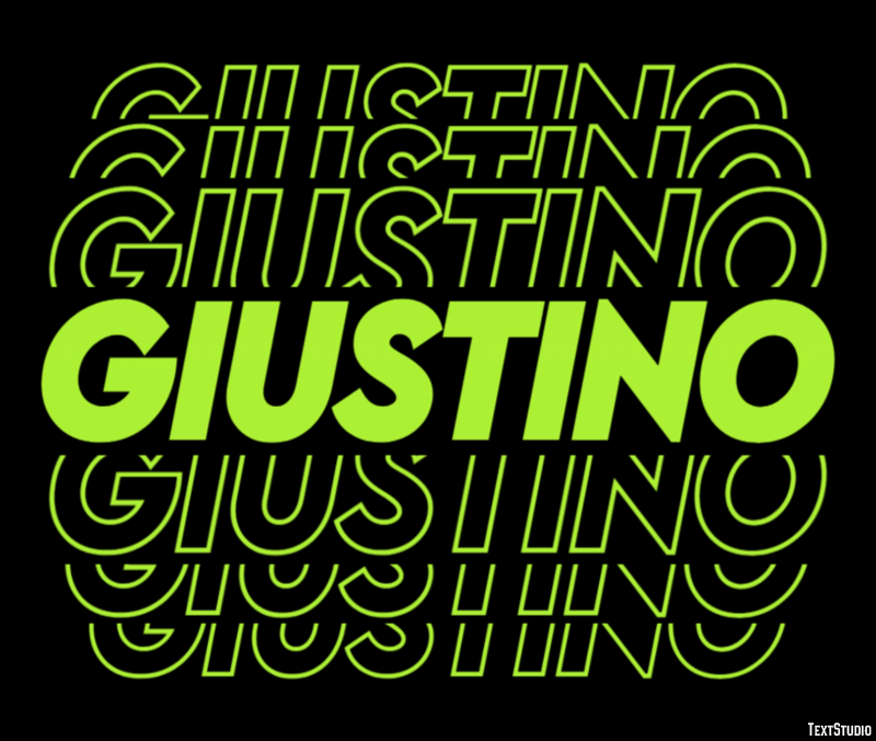 Giustino Effetto testo