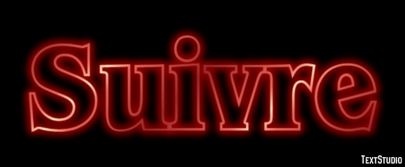 Suivre Effet de texte