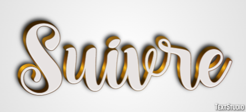 Suivre Effet de texte