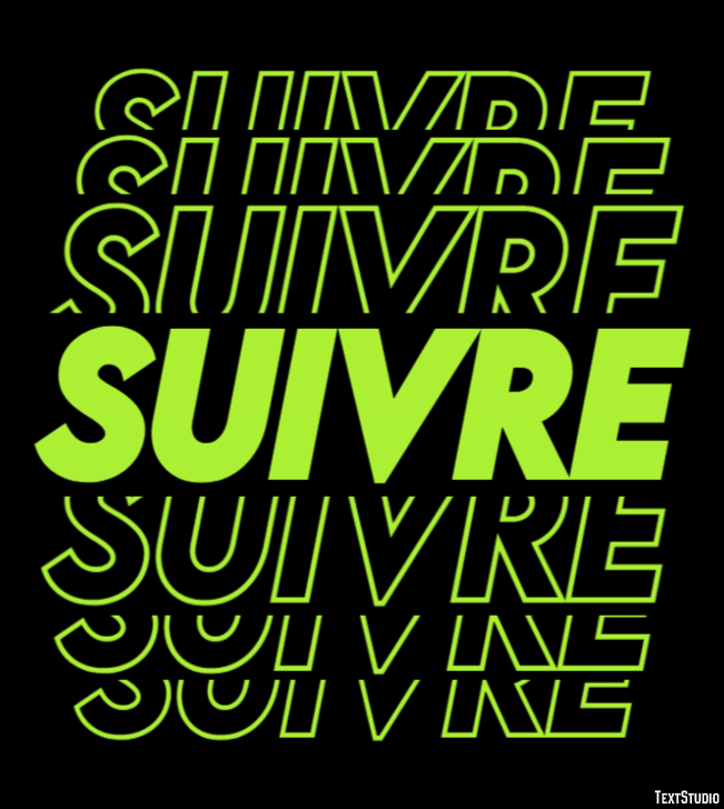 Suivre Effet de texte
