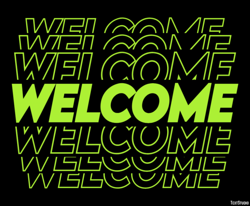 Welcome Text Effect