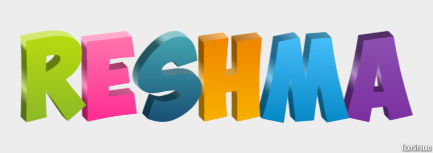 Reshma Text effect