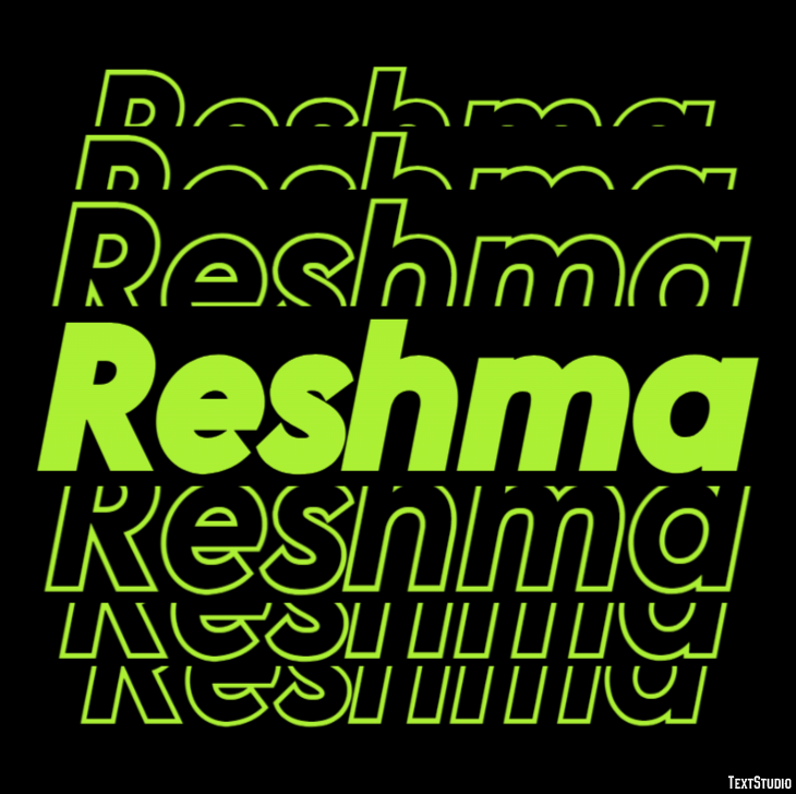 Reshma Text effect