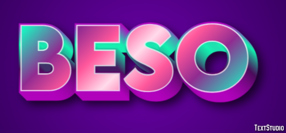 Beso Efecto de Texto