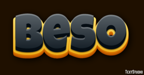 Beso Efecto de Texto