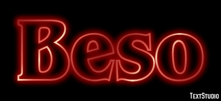 Beso Effetto testo
