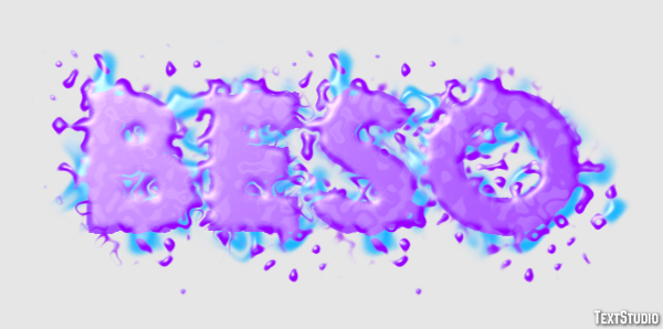 Beso Tekst Effect