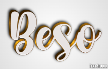 Beso Efecto de Texto