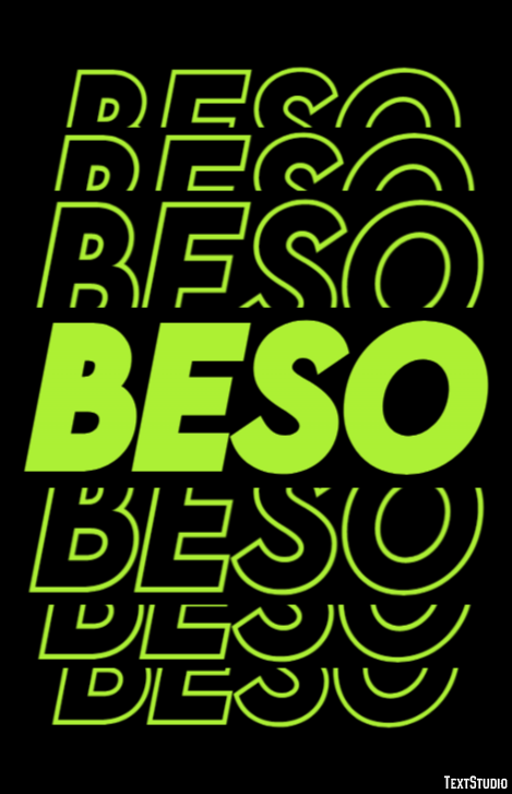 Beso Effetto testo