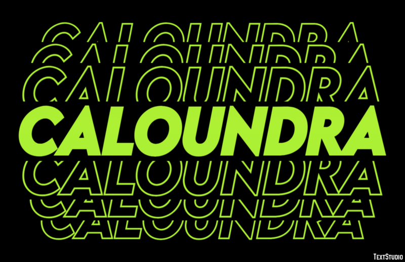 Caloundra Effetto testo
