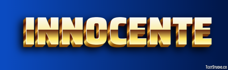 Innocente Effetto testo
