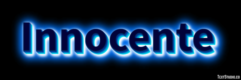 Innocente Effetto testo