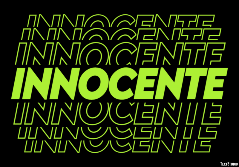 Innocente Effetto testo