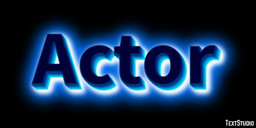 Actor Text Effect