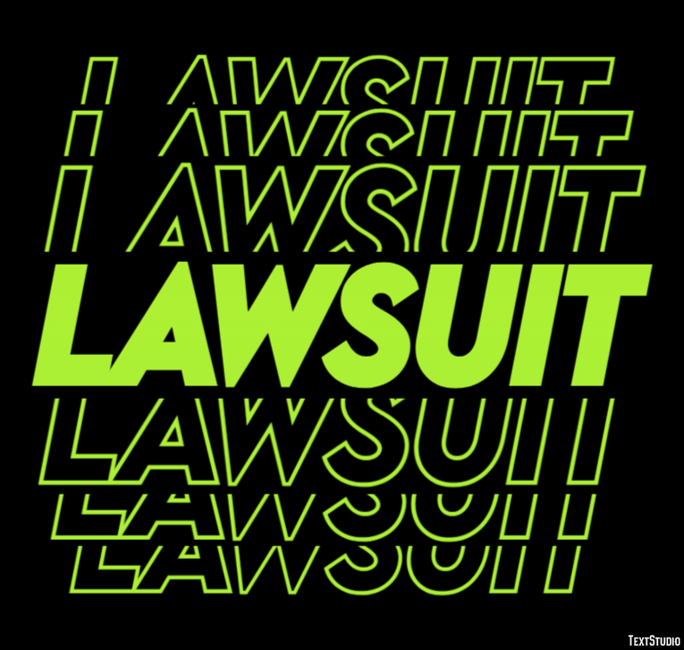 Lawsuit Text effect