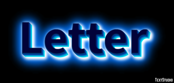 Letter Text Effect