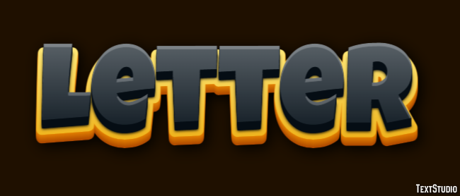 Letter Text Effect
