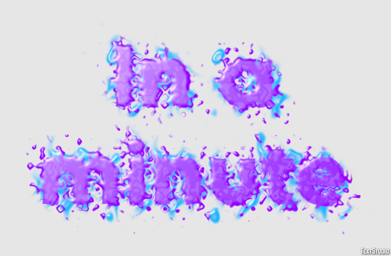 In a minute Text Effect