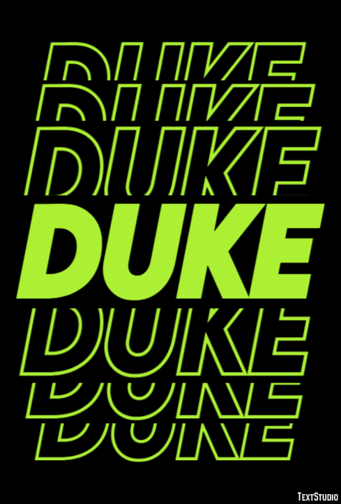 Duke Efekt tekstowy
