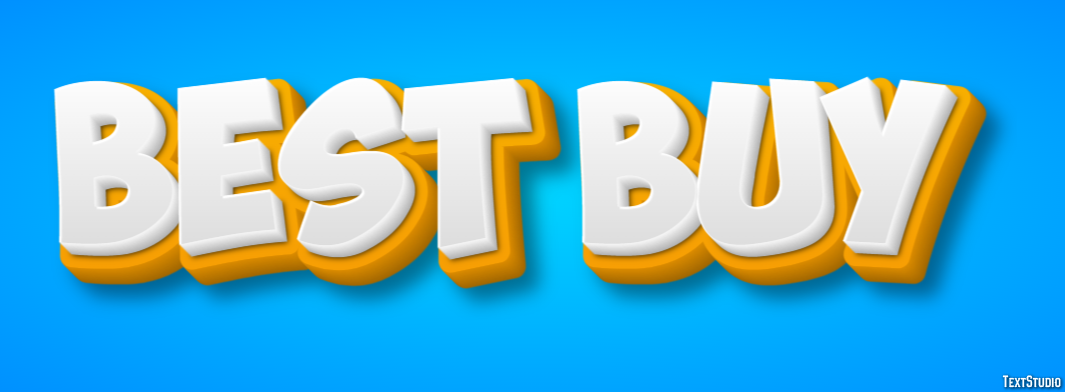 Best Buy Effetto testo