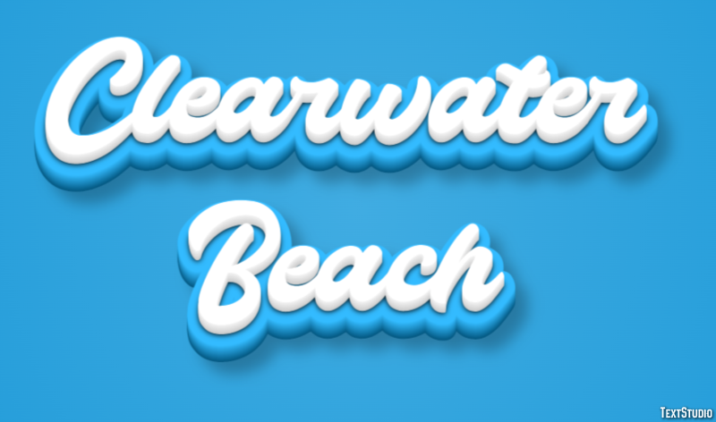 Clearwater Beach Efekt tekstowy