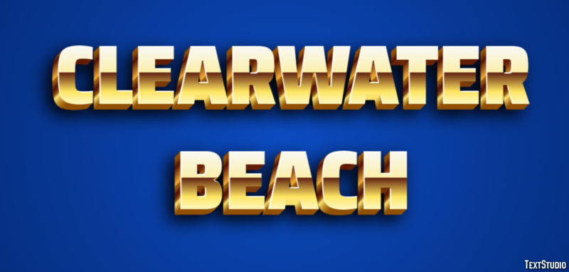 Clearwater Beach Effetto testo