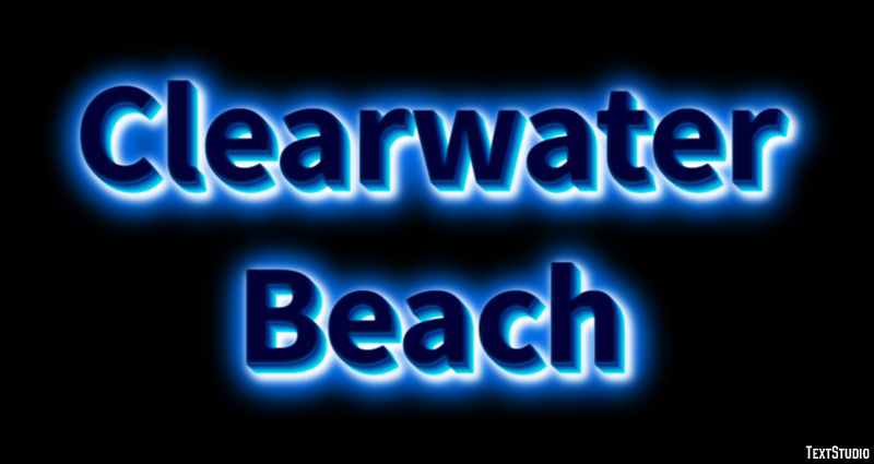 Clearwater Beach Effetto testo