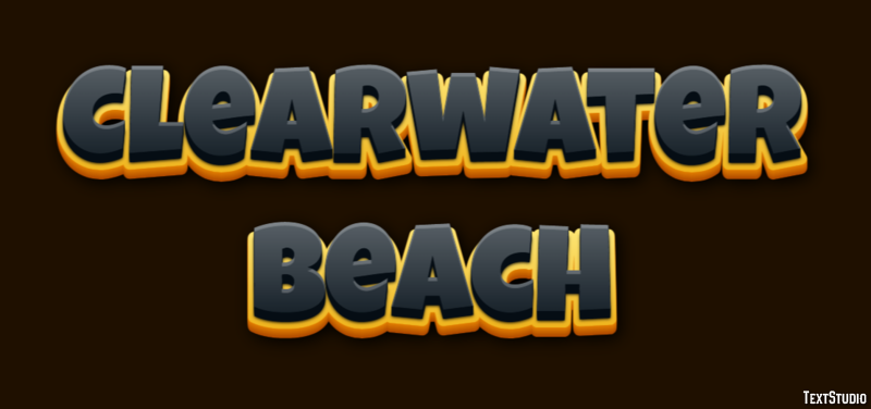 Clearwater Beach Effetto testo