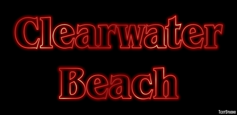 Clearwater Beach Efekt tekstowy