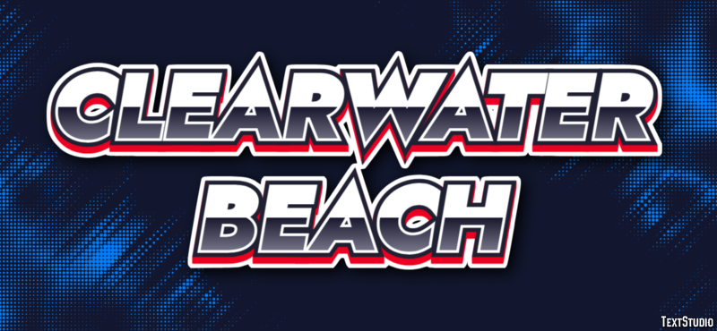 Clearwater Beach Effetto testo